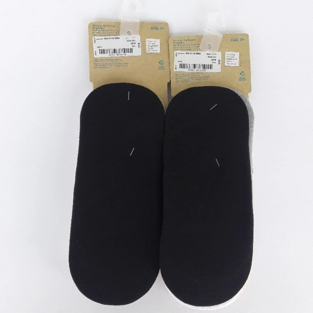 2/$15 NWT 2 Packs of 4 (8 Pair Total) Girls  Liner Socks Shoe Size Large 4-10